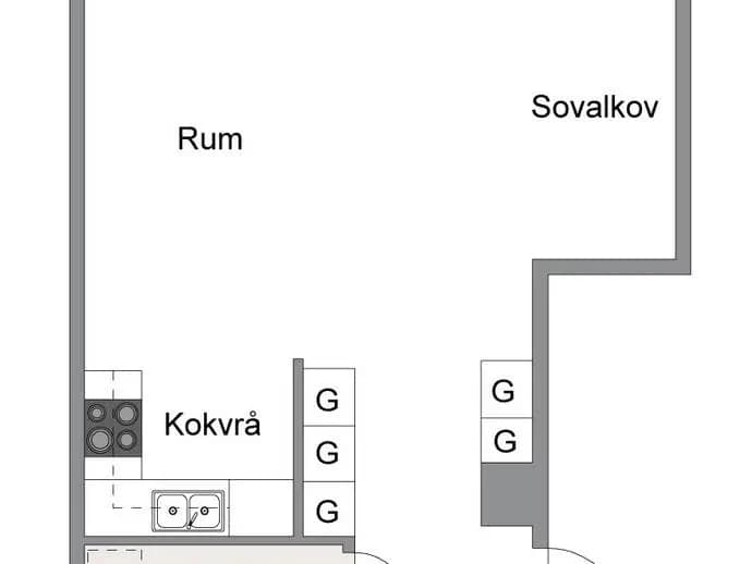 Planritning för SIBELIUSGÅNGEN 56