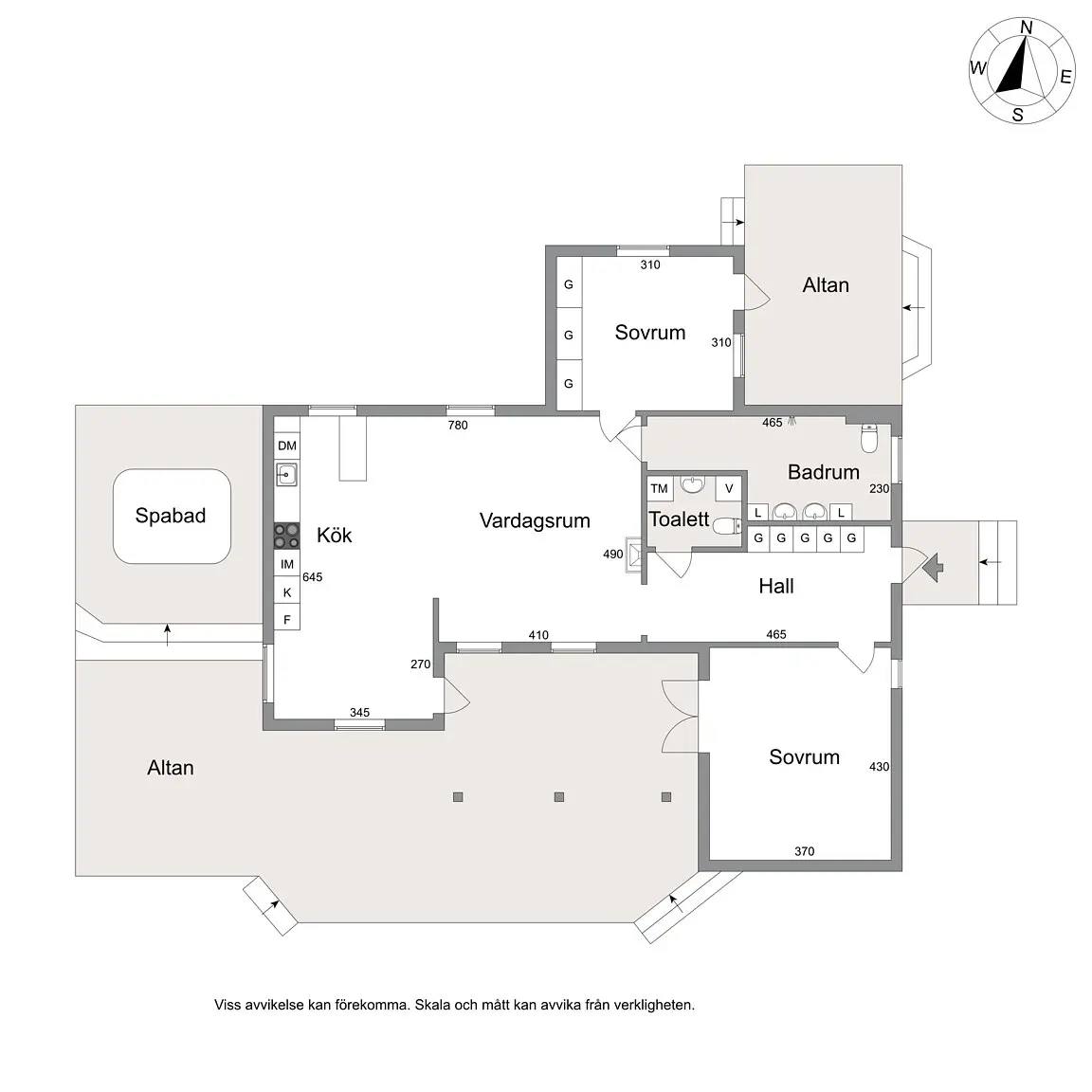 Planritning för Dammkärrsvägen 51