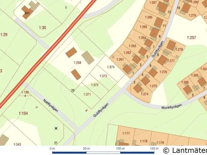 Floor plan for Guldflyvägen 1B