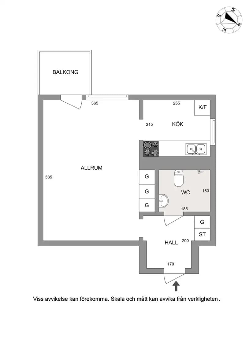 Floor plan for Backvägen 9