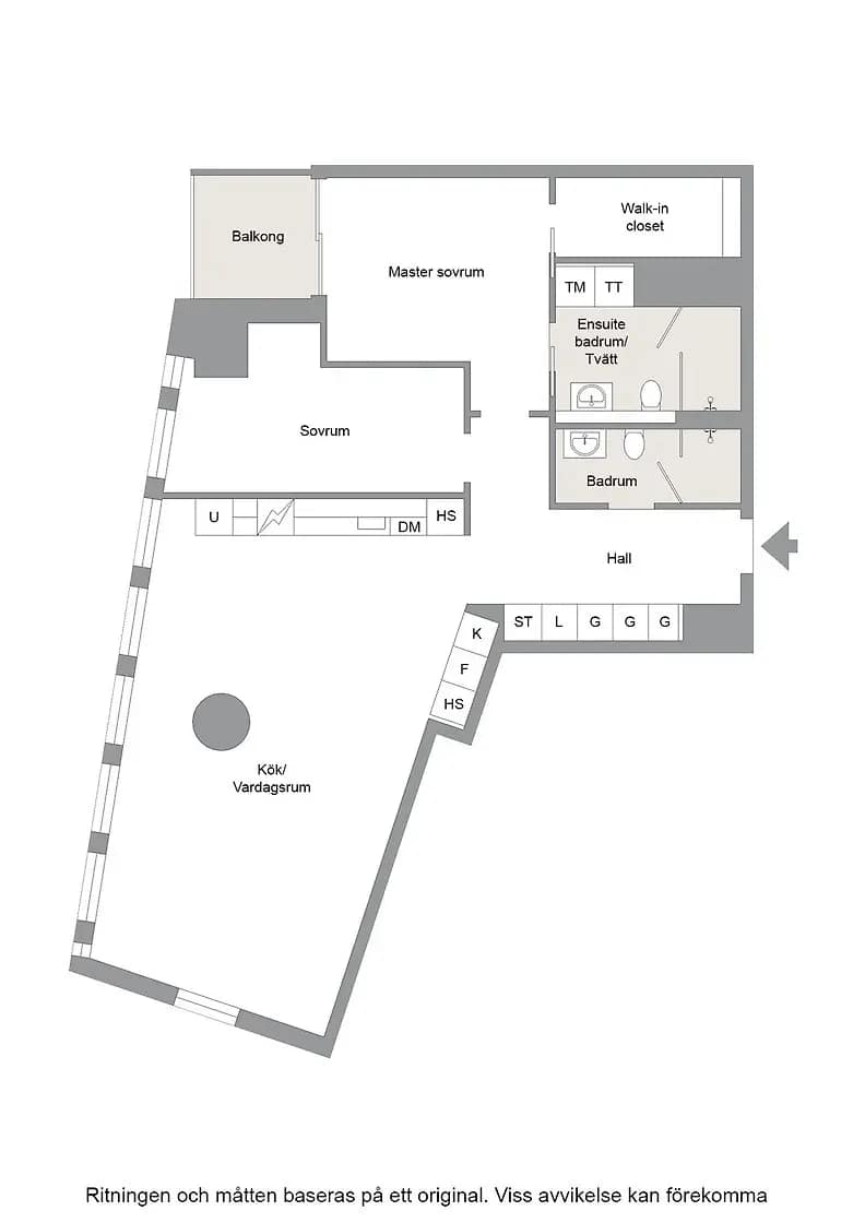Floor plan for Lodjursstråket 1