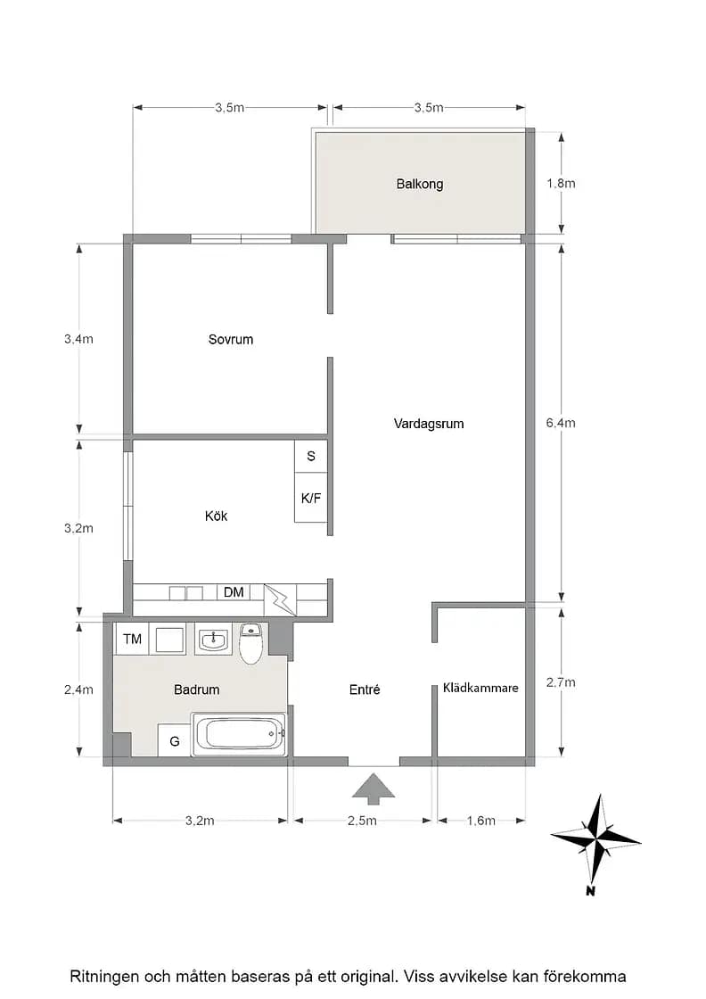 Planritning för Trädgårdsgärdet 98