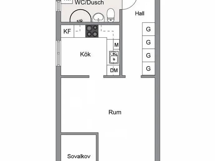 Floor plan for Norregårdsvägen 7A