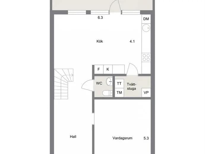 Floor plan for Lenagatan 12