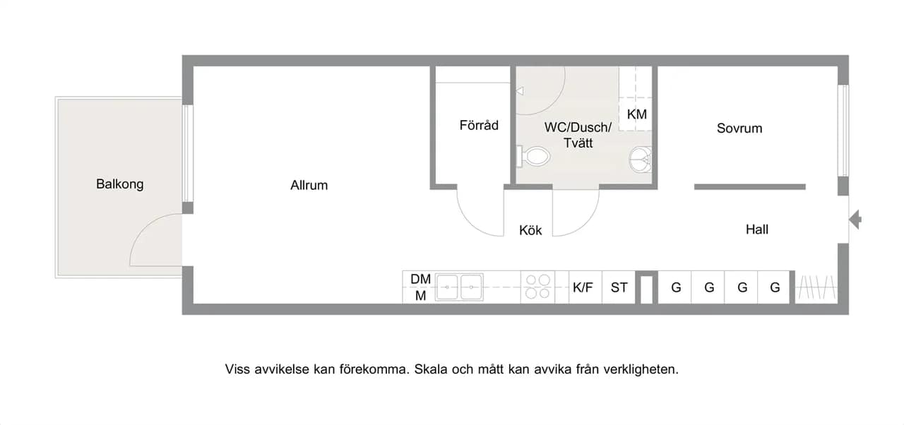 Planritning för Högalidsvägen 55B