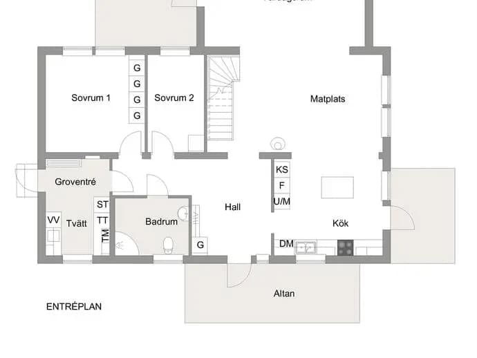 Floor plan for Kvickvägen 9
