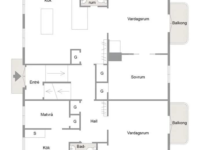 Planritning för Sågaregatan 3