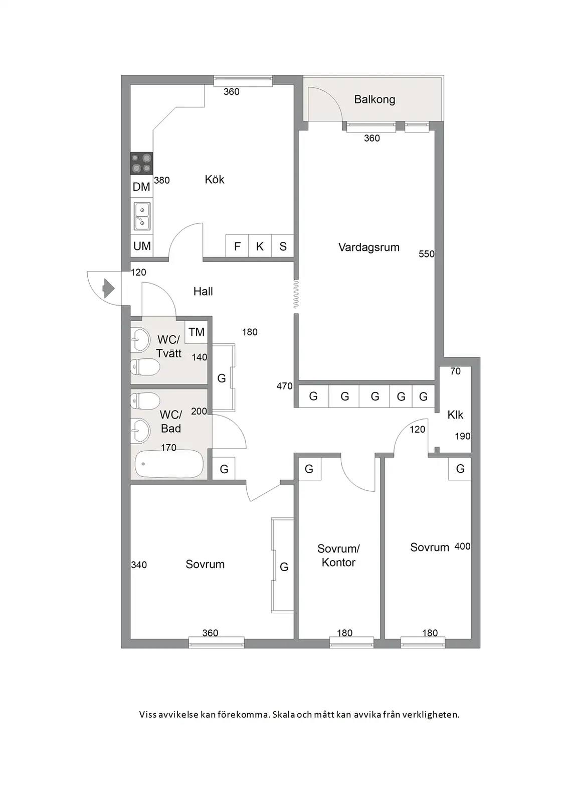 Floor plan for Svedjestråket 3
