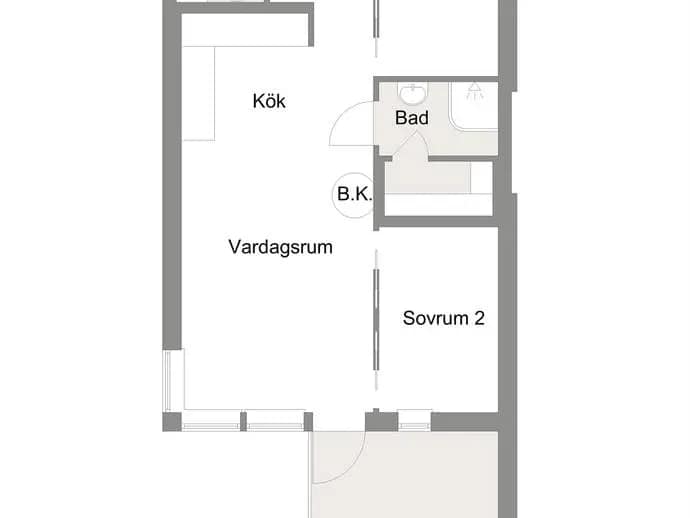 Planritning för Hyllan A05 - Nedre Ängsvägen 5