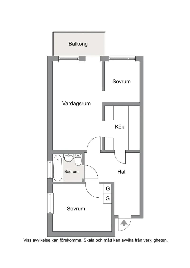 Planritning för NARVIKSGATAN 9