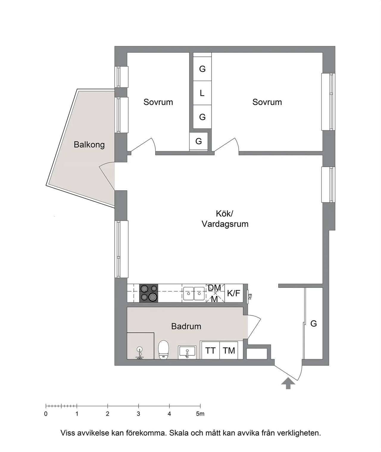 Planritning för FLYGFÄLTSVÄGEN 11
