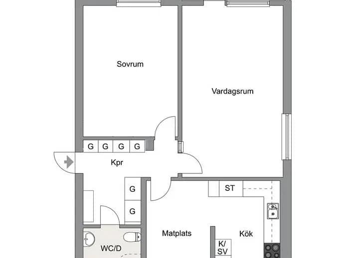 Planritning för Ågårdsvägen 63
