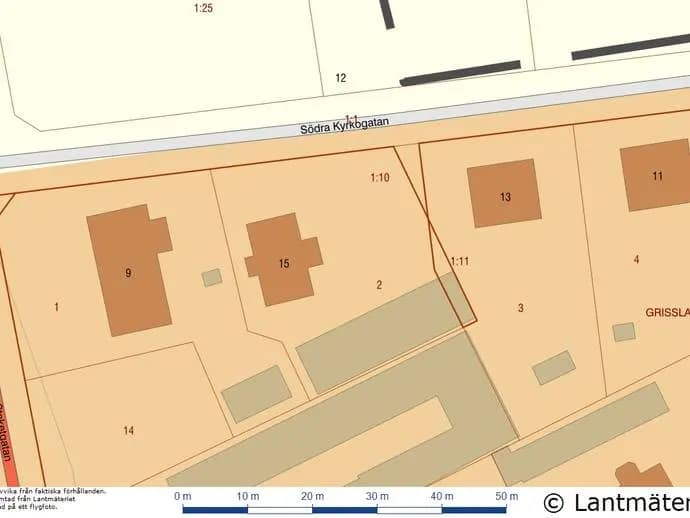 Floor plan for Södra Kyrkogatan 15
