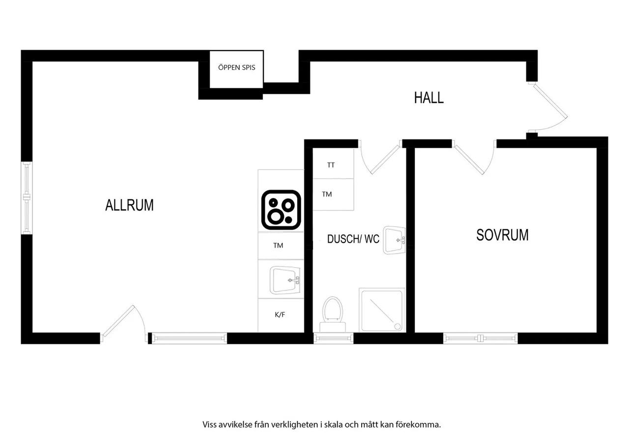 Floor plan for Sundbyvägen 70