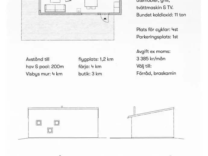 Floor plan for Snäckviksvägen