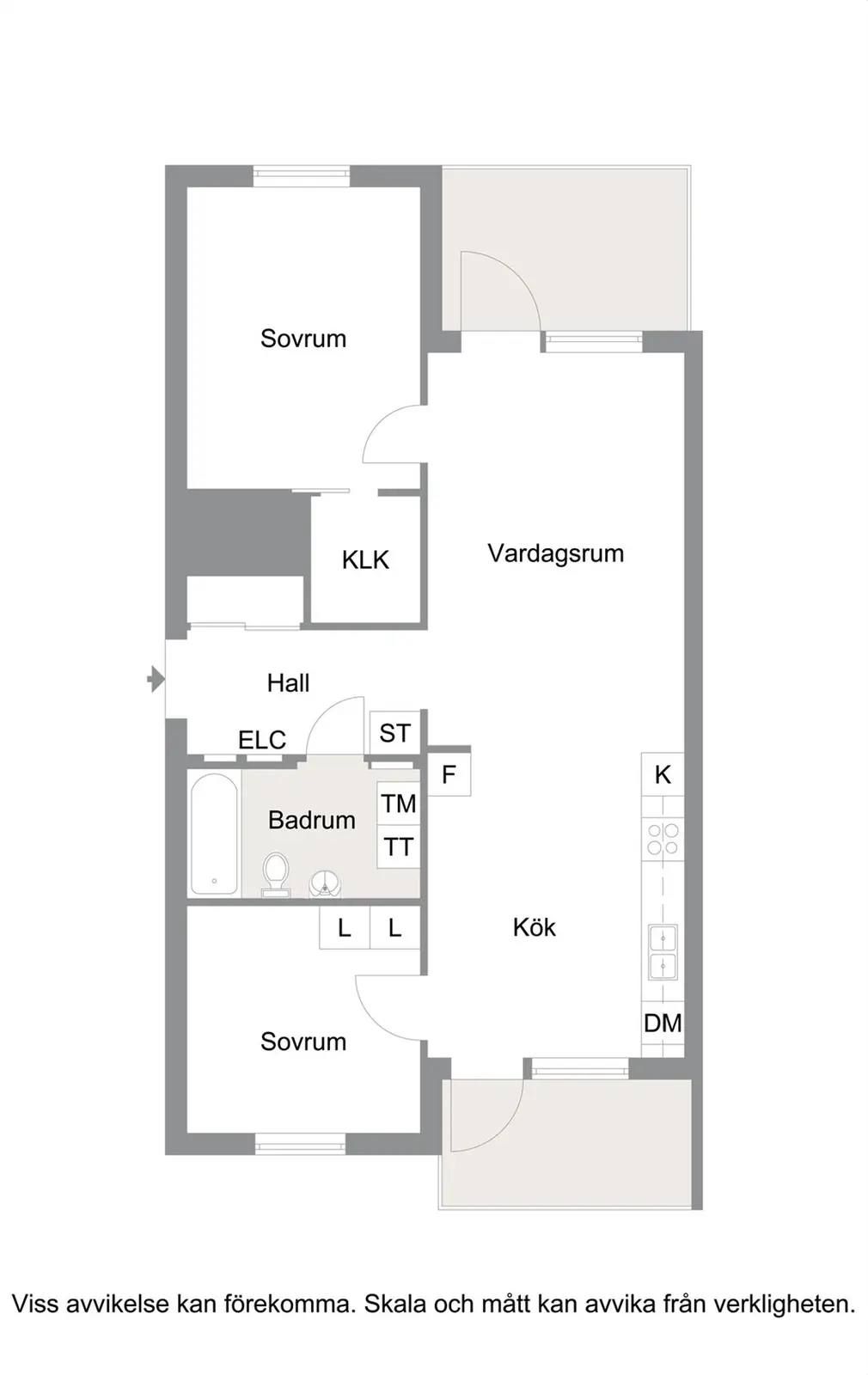 Floor plan for Atles Gata 13