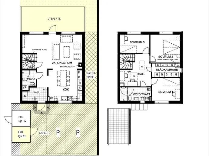 Floor plan for Slalomvägen 21A