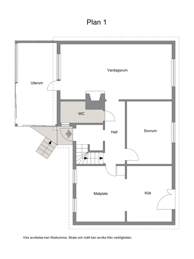 Planritning för Furuvägen 12