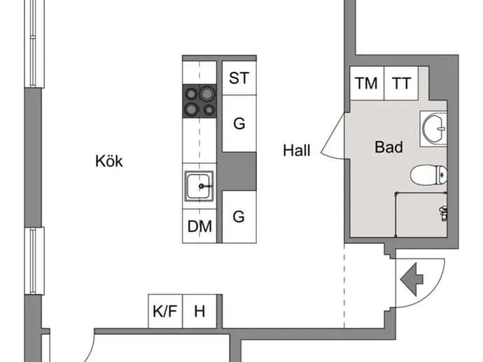 Floor plan for Vikaholmsallén 41