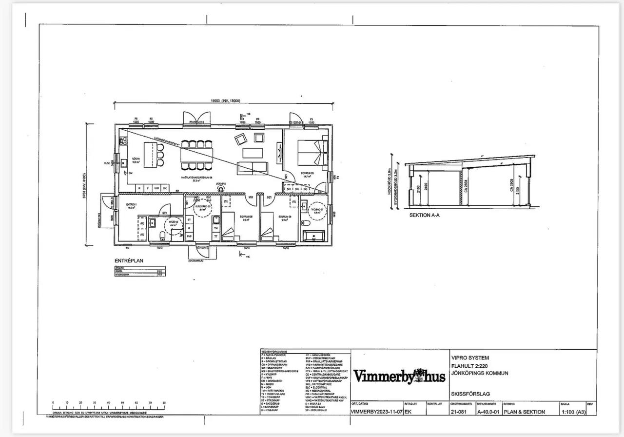 Planritning för Kolaregatan 6