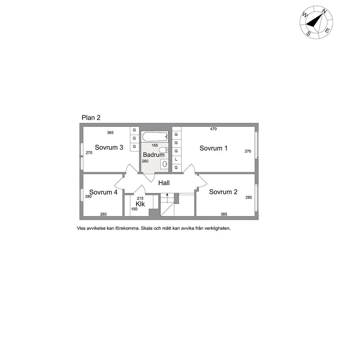 Floor plan for Fina Svenséns Gata 53