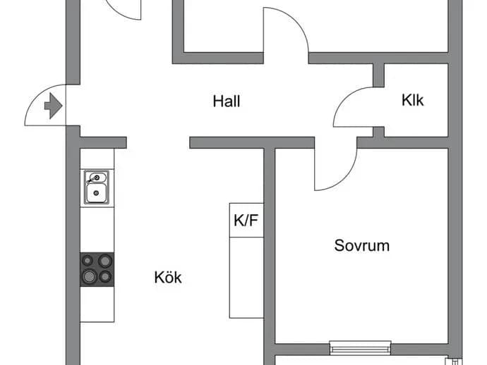 Planritning för Lasarettsgatan 41 A