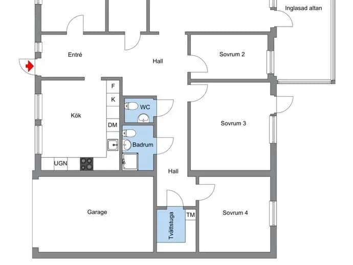 Planritning för Bronsgjutarvägen 53