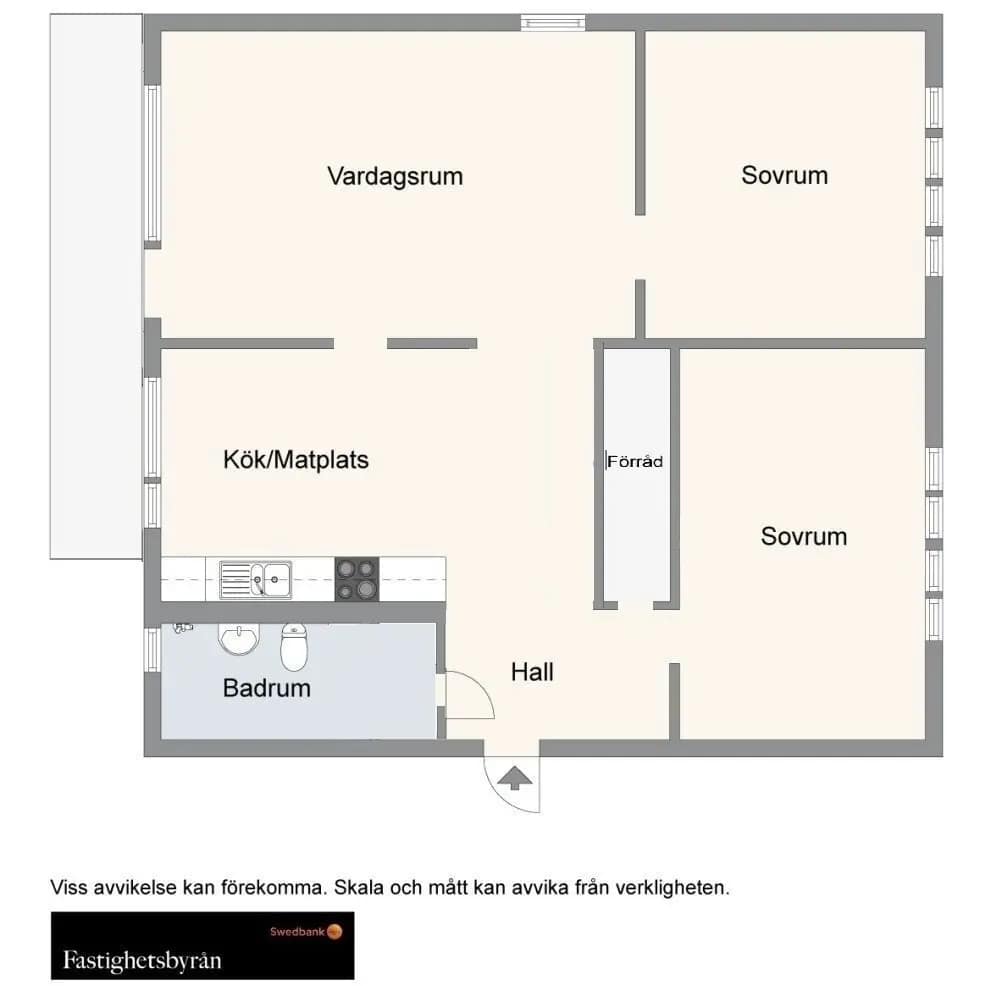 Floor plan for Langelandsgatan