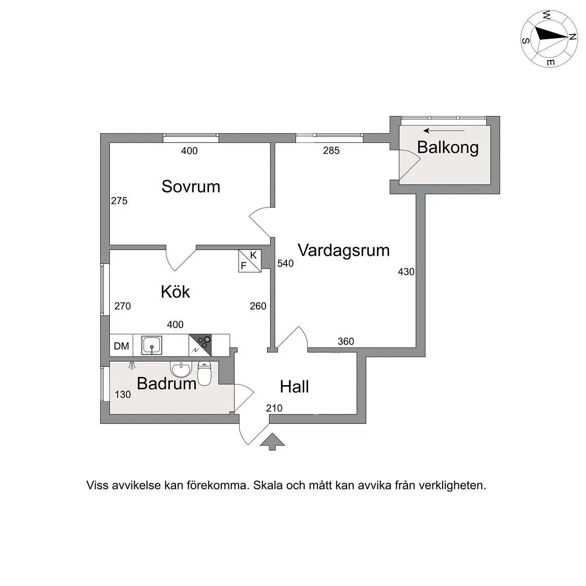 Floor plan for Lövmånadsgatan 7