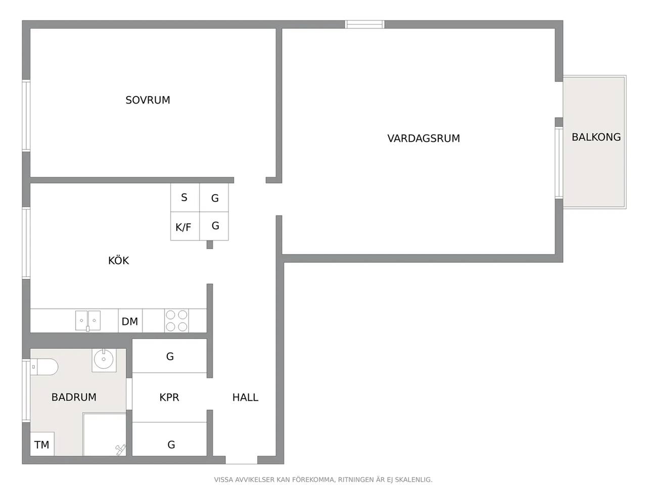 Floor plan for Jämtlandsgatan 94 (Våning 2)