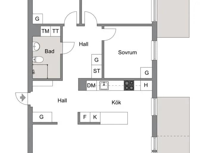 Floor plan for Vikaholmsallén 45