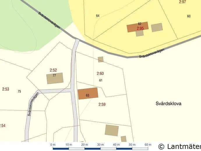Planritning för Svärdsklovavägen 61