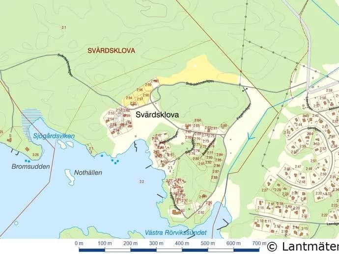 Planritning för Svärdsklovavägen 56