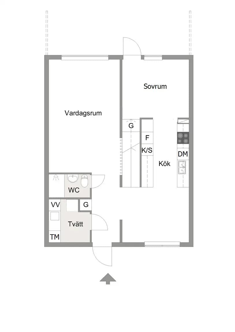 Planritning för Hesselgrens väg 1A