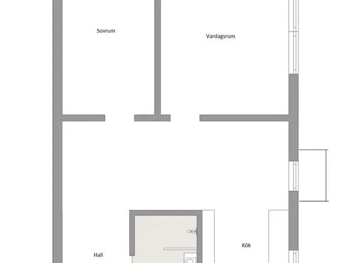 Floor plan for Stallgatan 1 B, 3tr