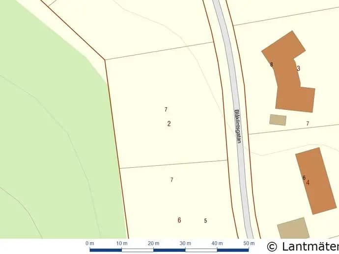 Planritning för Blåklintsgatan 7