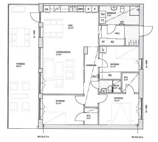 Planritning för Järnvägsgatan 32, lght 153