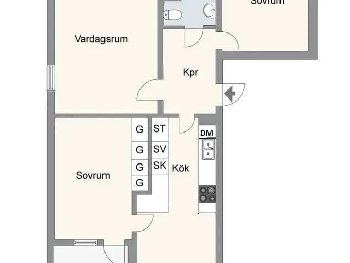 Planritning för Heimdalsgatan 56