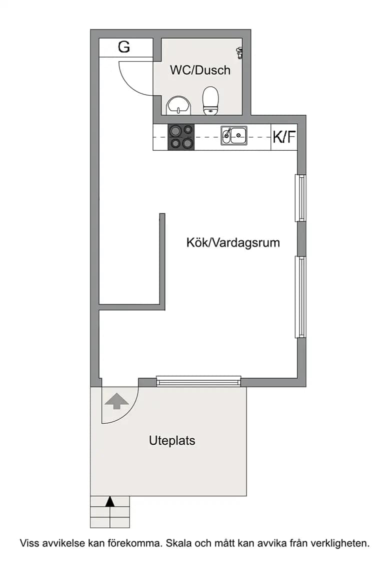 Planritning för Skönviksvägen 286 a