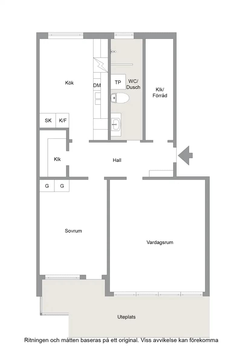 Planritning för Kavallerigatan 78