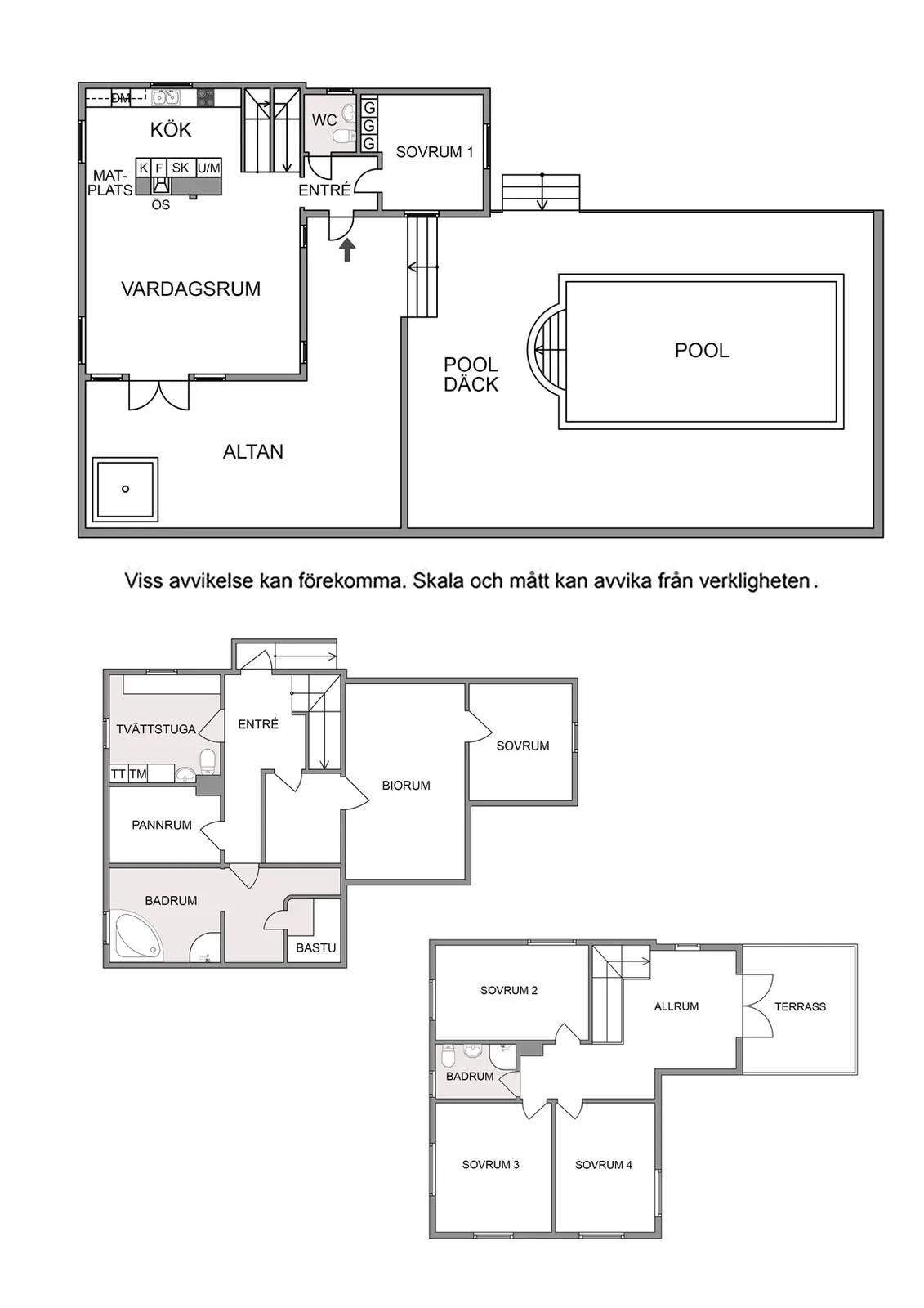 Floor plan for Klenavägen 28
