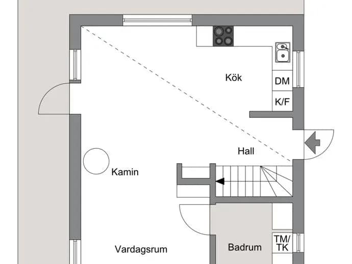 Floor plan for Gropgärdesvägen 36B