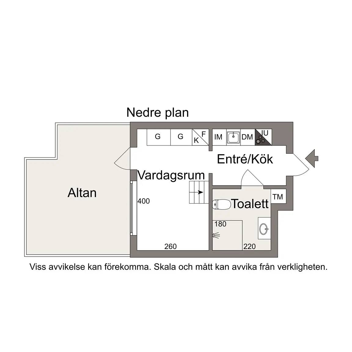 Floor plan for Lindholmshamnen 19