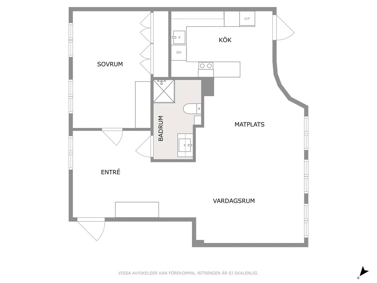 Floor plan for Himmelriksgränden 2