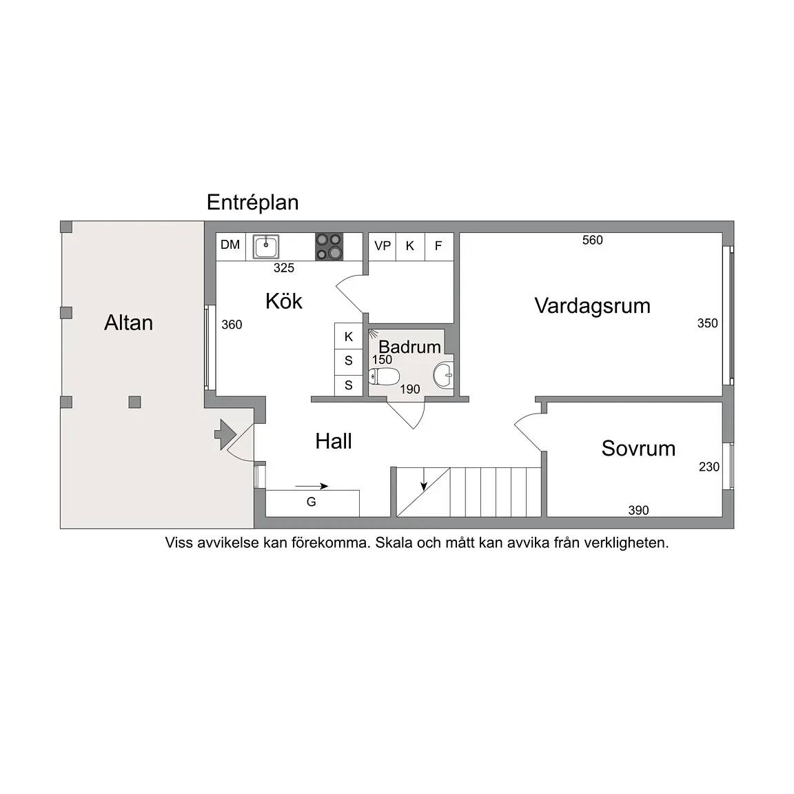 Planritning för Åsbovägen 27
