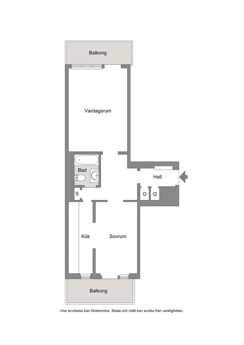 Floor plan for Wargentinsgatan 5 E