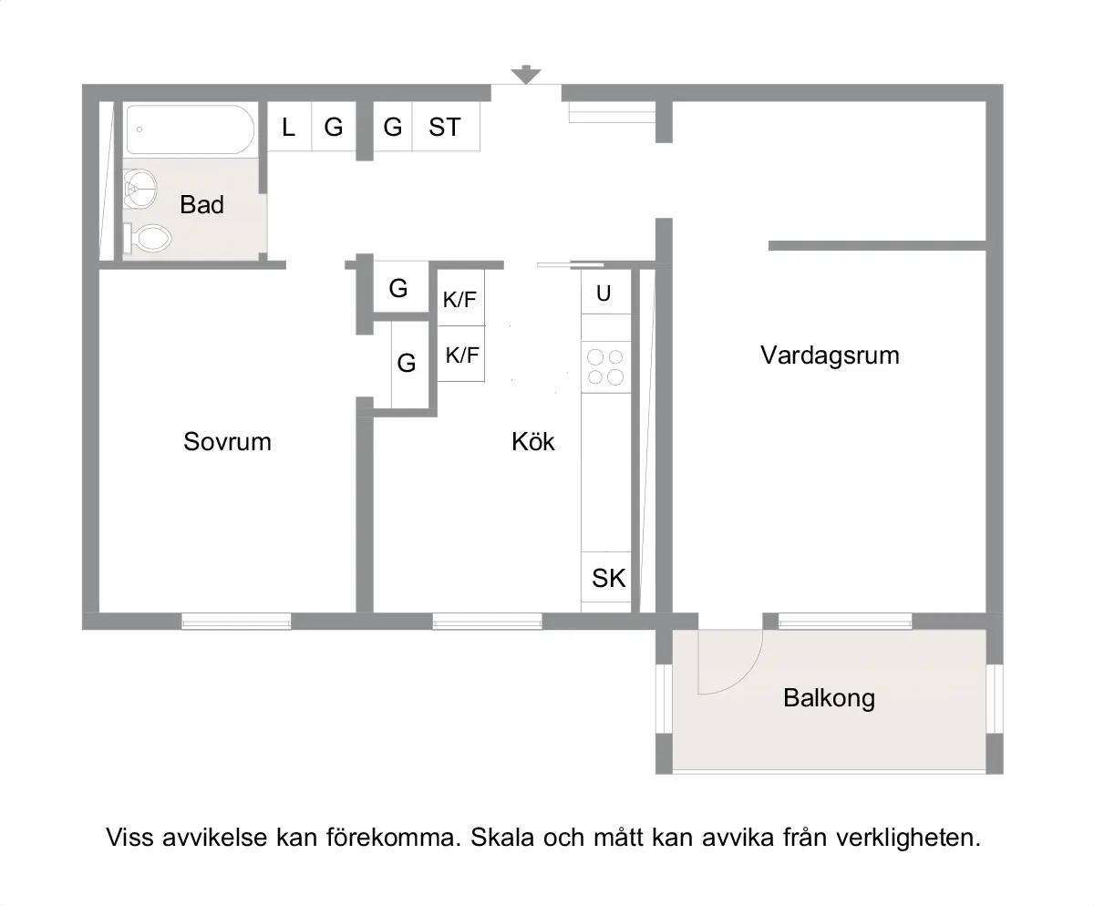Floor plan for Widells väg 3