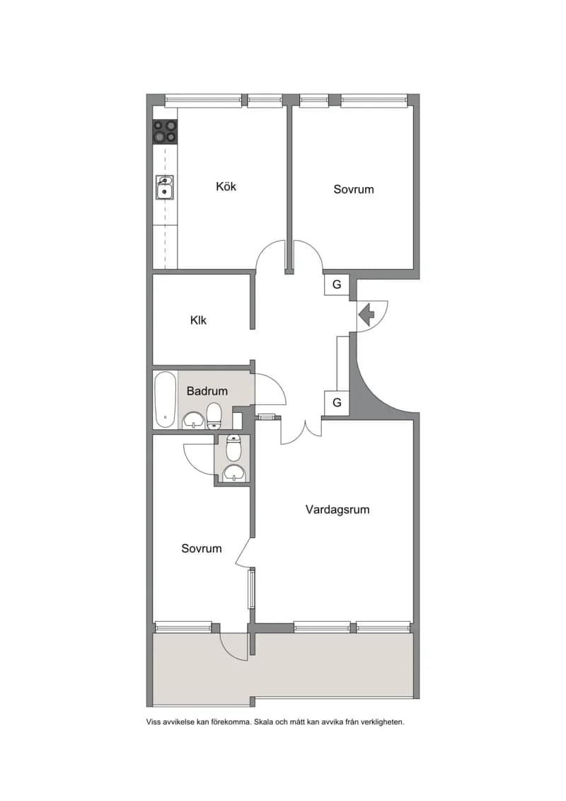 Floor plan for Meteorvägen 16, 3tr