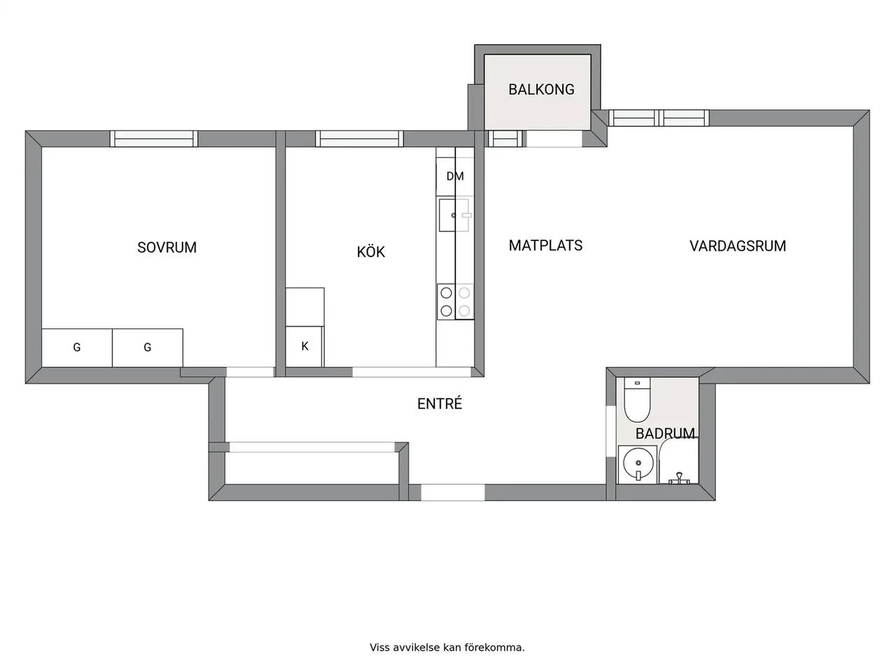 Planritning för Smedstugugatan 13A