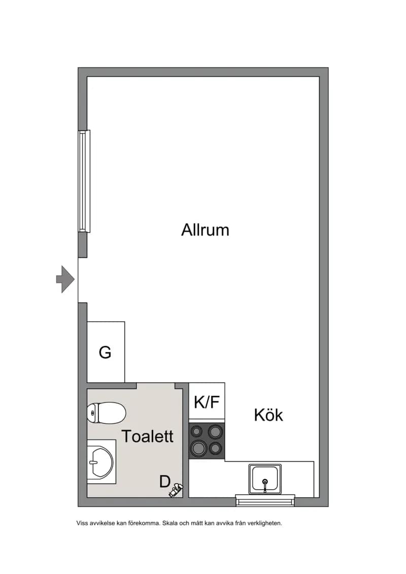 Floor plan for Sverkersgatan 2